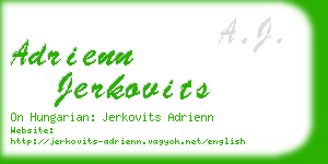 adrienn jerkovits business card